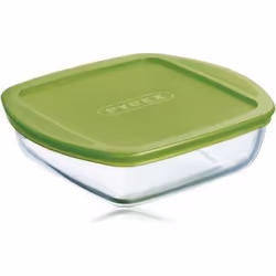 Pyrex PYRG4CCA17, Boîte, Carré, Vert, Transparent, Verre, 1 pièce(s)