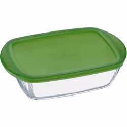 Pyrex PYRG4CRC23H, Boîte, Rectangulaire, Vert, Transparent, Verre, 1 pièce(s)