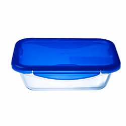 Pyrex Cook & Go Boîte de cuisson et de conservation en verre rectangulaire - 3.40 l - Couvercle 100% hermétique et étanche, P ...