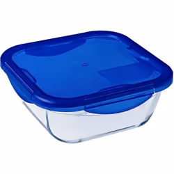 Pyrex Cook &amp; Go - Recipiente Cuadrado con Tapa 100% hermética