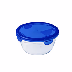Pyrex 287PG00, Bol, Rond, 0,7 L, Bleu, Transparent, Verre, -40 - 300 °C