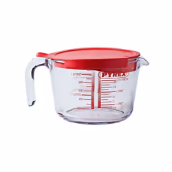 Broc mesureur 1 L avec couvercle - Cook & Enjoy - Une bonne cuisine passe avant tout par une bonne préparation ! - Afin de fa ...