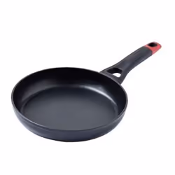 Pyrex OT22BF6, Rond, Poêle polyvalente, Noir, Rouge, Vitrocéramique, Electrique, Gaz, Halogène, Induction, 22 cm, 228 mm