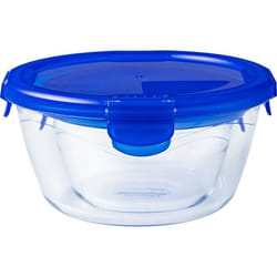 Lot de 3 Lunch Box - PYREX - Cook & Go - Verre - Rond - Couvercle hermétique - 07 L
