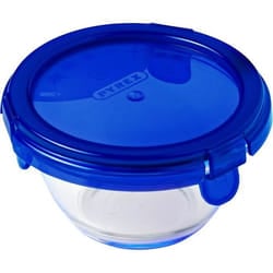Lot de 5 mini bols - PYREX - Cook & Go - Verre - Rond - Couvercle étanche - 02 L