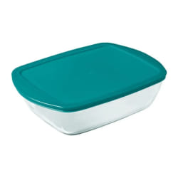 Lot de 3 plats avec couvercle - PYREX - Cook & Store - Verre - Rectangulaire - 0,4/1,1/2,5 L