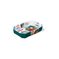 Pyrex - Plat à four verre rectangulaire 33x22x7cm Colors peackok