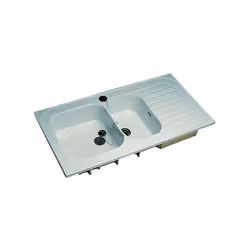 Évier - Allia - Romans - 120x60 cm - 2 cuves - Réversible - Inox