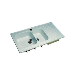 Évier - Allia - Romans - 120x60 cm - 2 cuves - Réversible - Inox