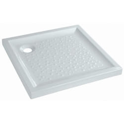 Geberit - Receveur céramique Bastia - 90 x 90 extra-plat à poser/encastrer - 00723200000001
