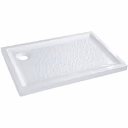 Receveur céramique GEBERIT Bastia - 120 x 80 - extra-plat à poser/encastrer - 00729200000001