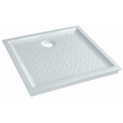 Receveur céramique Geberit Bastia - 90 x 90 - extra-plat à poser/encastrer - 00734300000001