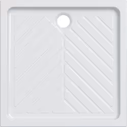 Receveur de douche carré GEBERIT Renova rehausse 90x90 - 717100000 - Marque : Geberit Produit : Renova surélevé Teinte : Blan ...