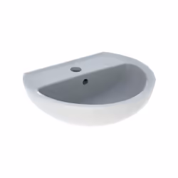 Percé pour robinet 1 trou. Fixation murale par boulons uniquement. Non compatible avec colonne.