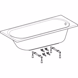 Geberit 00091600000 Baignoire Blanc