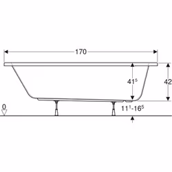 Geberit 00091600000 Baignoire Blanc - Vue supplémentaire 4