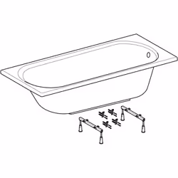 Geberit 00091800000 Baignoire Blanc