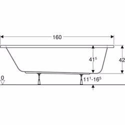 Geberit 00091800000 Baignoire Blanc - Vue supplémentaire 4