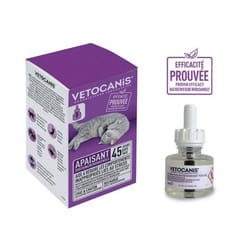 Les Tendances - Vetocanis Recharge Pour Diffuseur Anti-stress Pour Chat - Efficace 45 Jours