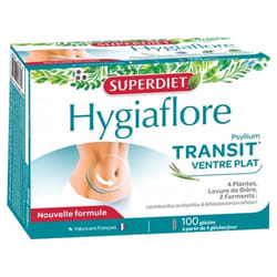 Superdiet Hygiaflore Transit Ventre Plat 100 Gélules