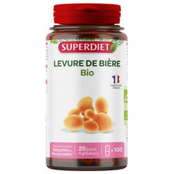 Superdiet Levure de Bière Bio 100 Gélules