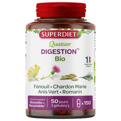 Superdiet Quatuor Fenouil Digestion Bio 150 Gélules