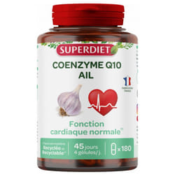 Superdiet Coenzyme Q10 Ail 180 Gélules