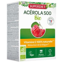 Superdiet Acérola 500 Bio 24 Comprimés