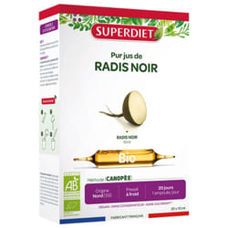 Superdiet Pur Jus Radis Noir Bio 20 Ampoules