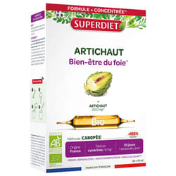 Superdiet Artichaut Bio 20 Ampoules
