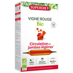 Superdiet Vigne Rouge Bio 20 Ampoules