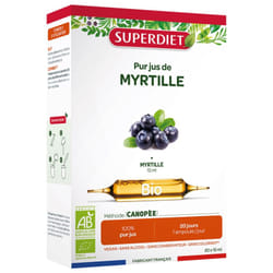 Superdiet Myrtille Bio 20 Ampoules