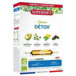 Superdiet Quatuor Détox Bio 20 Ampoules