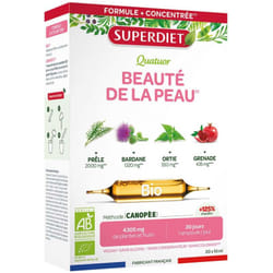 Superdiet Quatuor Beauté de la Peau Bio 20 Ampoules