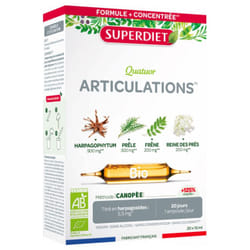 Superdiet Quatuor Articulations Bio 20 Ampoules