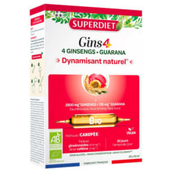 Superdiet Ginseng Immunité Bio 20 Ampoules