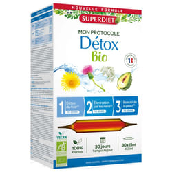 Superdiet Mon Protocole Détox Bio 30 Ampoules