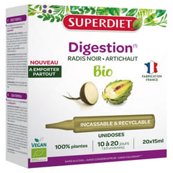 Superdiet Radis Noir Artichaut Bio 20 Unidoses