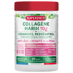 Superdiet Collagène Marin 10 g + Céramides, Resvératrol 210 g