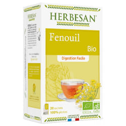 Herbesan Infusion Fenouil Digestion Facile Bio 20 Sachets