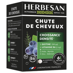 Herbesan Chute de Cheveux 30 Comprimés
