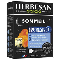 Herbesan Noctaphyt LP 8H Sommeil 30 Comprimés