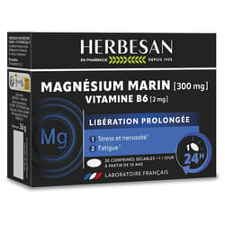 Herbesan Magnésium et Vitamine B6 Libération Prolongée 30 Comprimés
