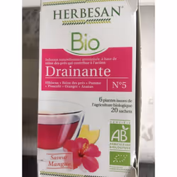 Open Food Herbesan Drainante Bio - 20 Sachets - Herbesan - Herbesan