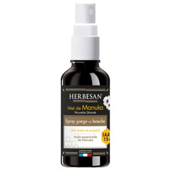 Herbesan Miel de Manuka Spray Gorge et Bouche IAA 10+ 25 ml