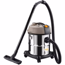 Aspirateur à decolmatage manuel eau&poussières de 1000W - Cuve en inox de 20L - Volume d'air 96m3/h(16Kpa) - 4 roues multidir ...