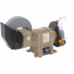 Touret à meuler de 250W - Meule Ø150mm & meule à eau Ø200mm (grain A36 & A80) - Livré avec 2 écrans polycarbonates et 2 suppo ...