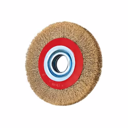 Brosse metal laiton diamètre 150 mm épaisseur 20 mm alésage 12,7 à 32 mm
