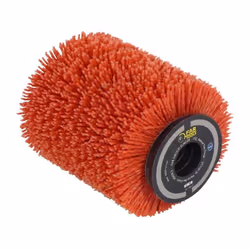 Brosse nylon abrasifs Ø80mm - L 100mm pour décrasser/dégriser/nettoyer le bois, le métal ou la pierre (surfaces complexes ou  ...