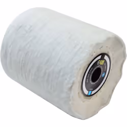 Brosse en coton Ø80mm - L 100mm pour lustrer le bois, le métal ou la pierre (surfaces planes et complexes). Compatible avec m ...